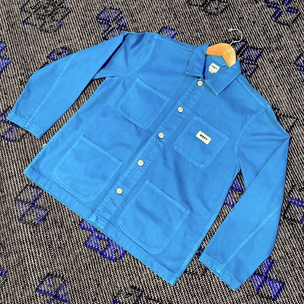 Obey Marshall Jacket in Blue Sapphire. Medium.